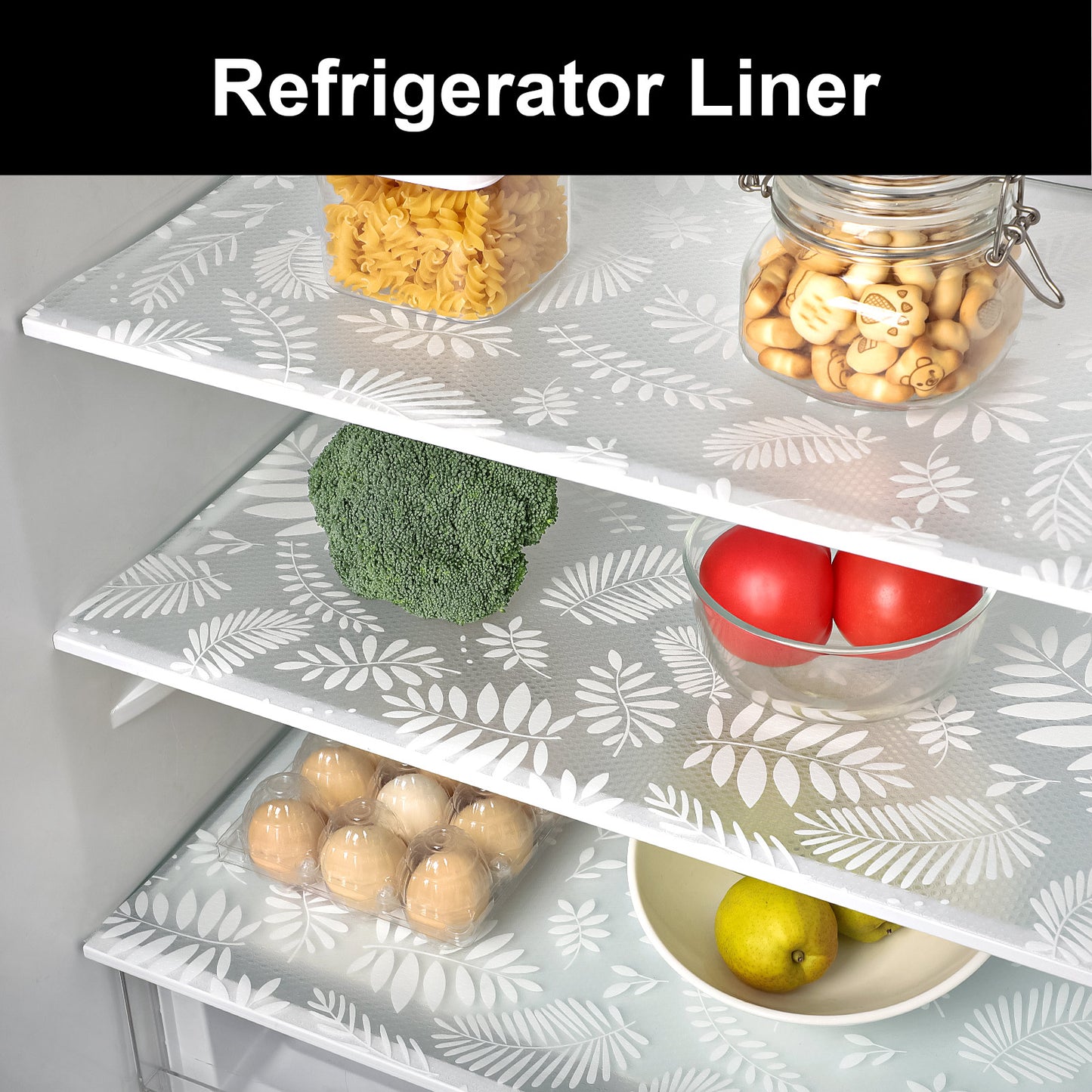 Cooyes Shelf and Drawer Liners for Kitchen Cabinets, Non Adhesive Cabinet Liner, EVA Waterproof Durable Non-Slip Drawer Mats for Shelves, Refrigerator, Storage, Desks