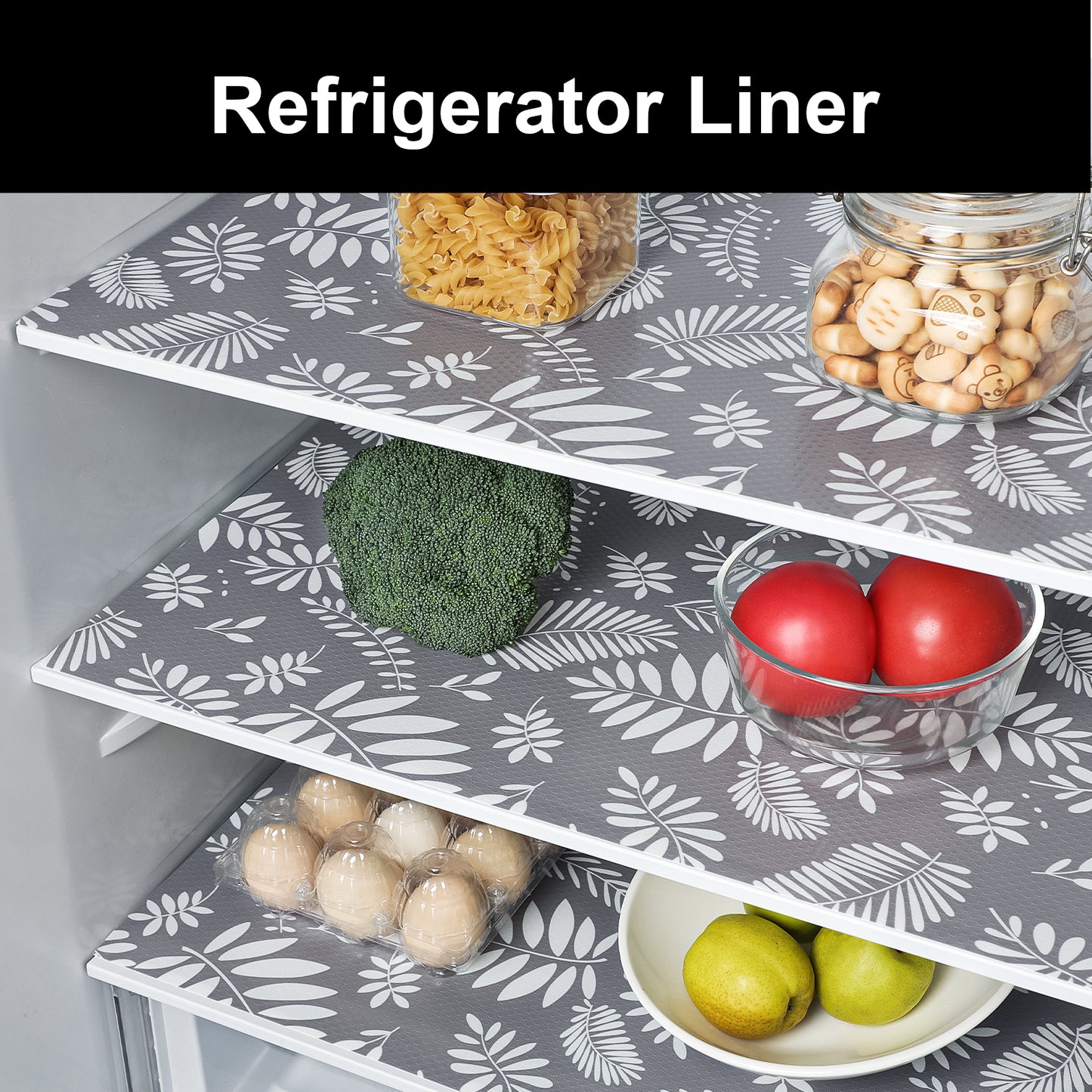 Cooyes Shelf and Drawer Liners for Kitchen Cabinets, Non Adhesive Cabinet Liner, EVA Waterproof Durable Non-Slip Drawer Mats for Shelves, Refrigerator, Storage, Desks