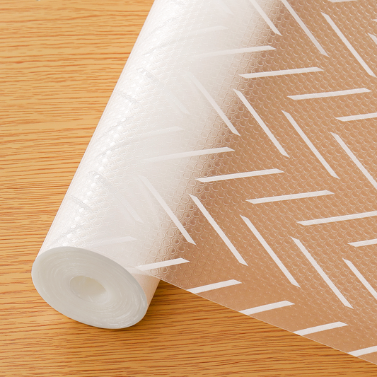 Cooyes Shelf Liner – Non-Adhesive Shelf Liners for Kitchen Cabinets – Waterproof Shelf Paper with Modern Pattern – Durable EVA Cabinet Liners