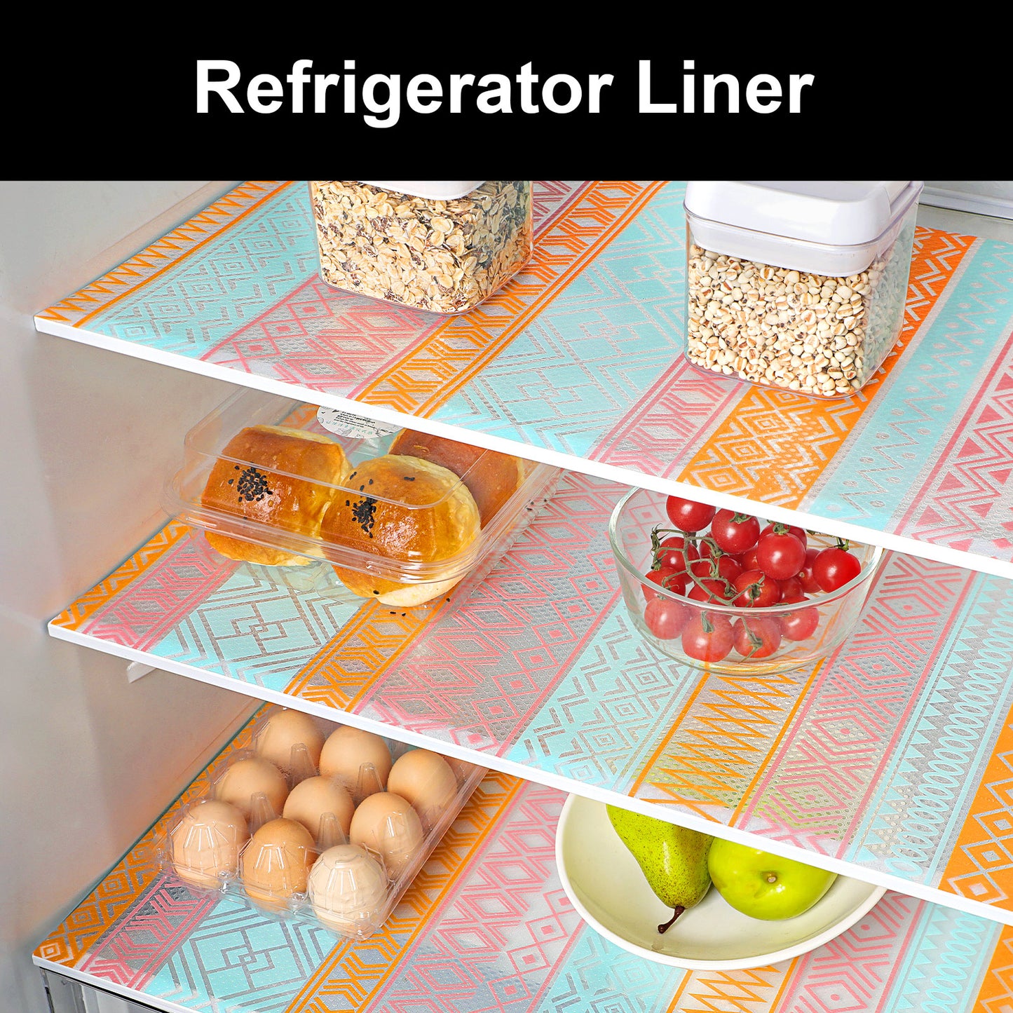 Cooyes Shelf and Drawer Liners for Kitchen Cabinets, Non Adhesive Cabinet Liner, EVA Waterproof Durable Non-Slip Drawer Mats for Shelves, Refrigerator, Storage, Desks