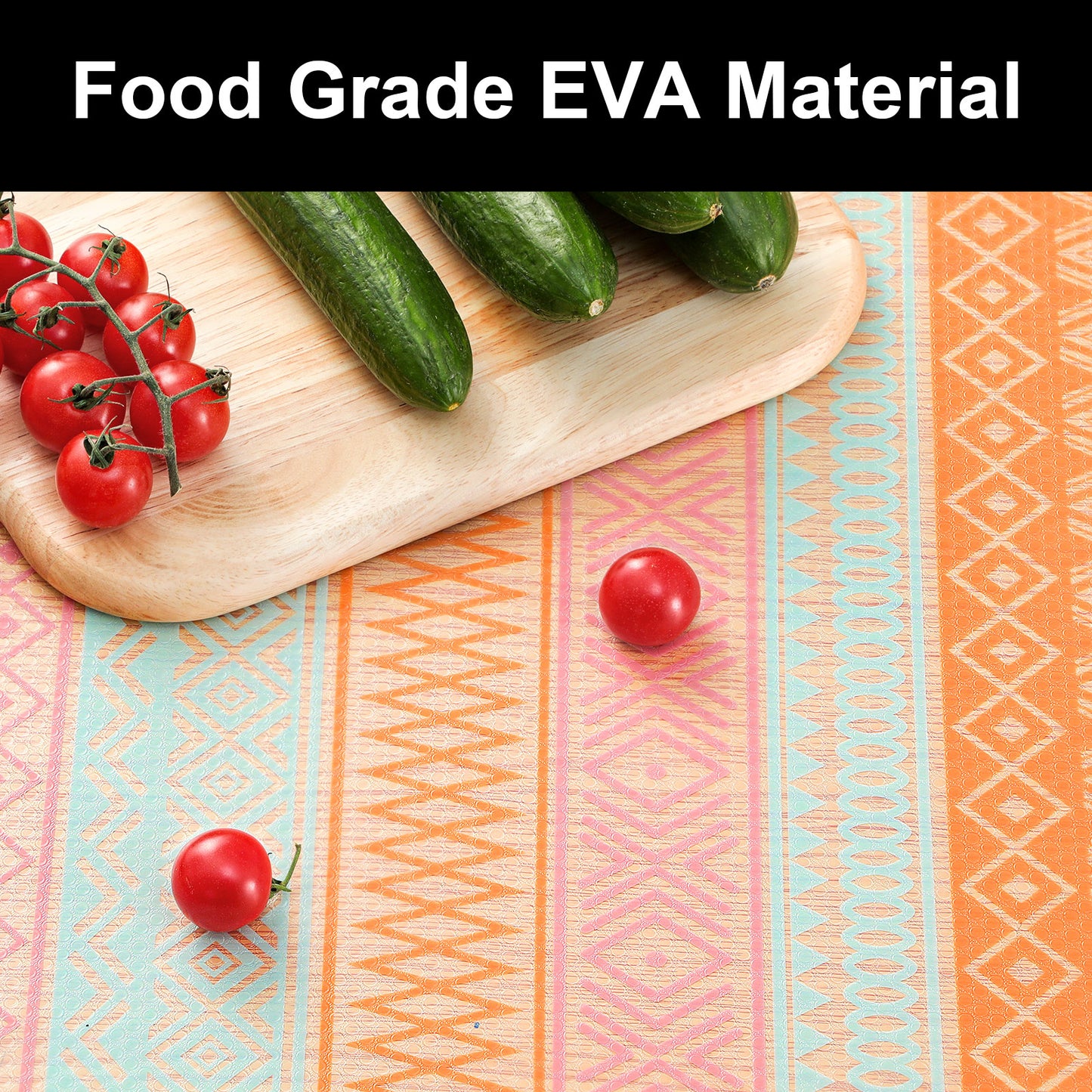 Cooyes Shelf and Drawer Liners for Kitchen Cabinets, Non Adhesive Cabinet Liner, EVA Waterproof Durable Non-Slip Drawer Mats for Shelves, Refrigerator, Storage, Desks