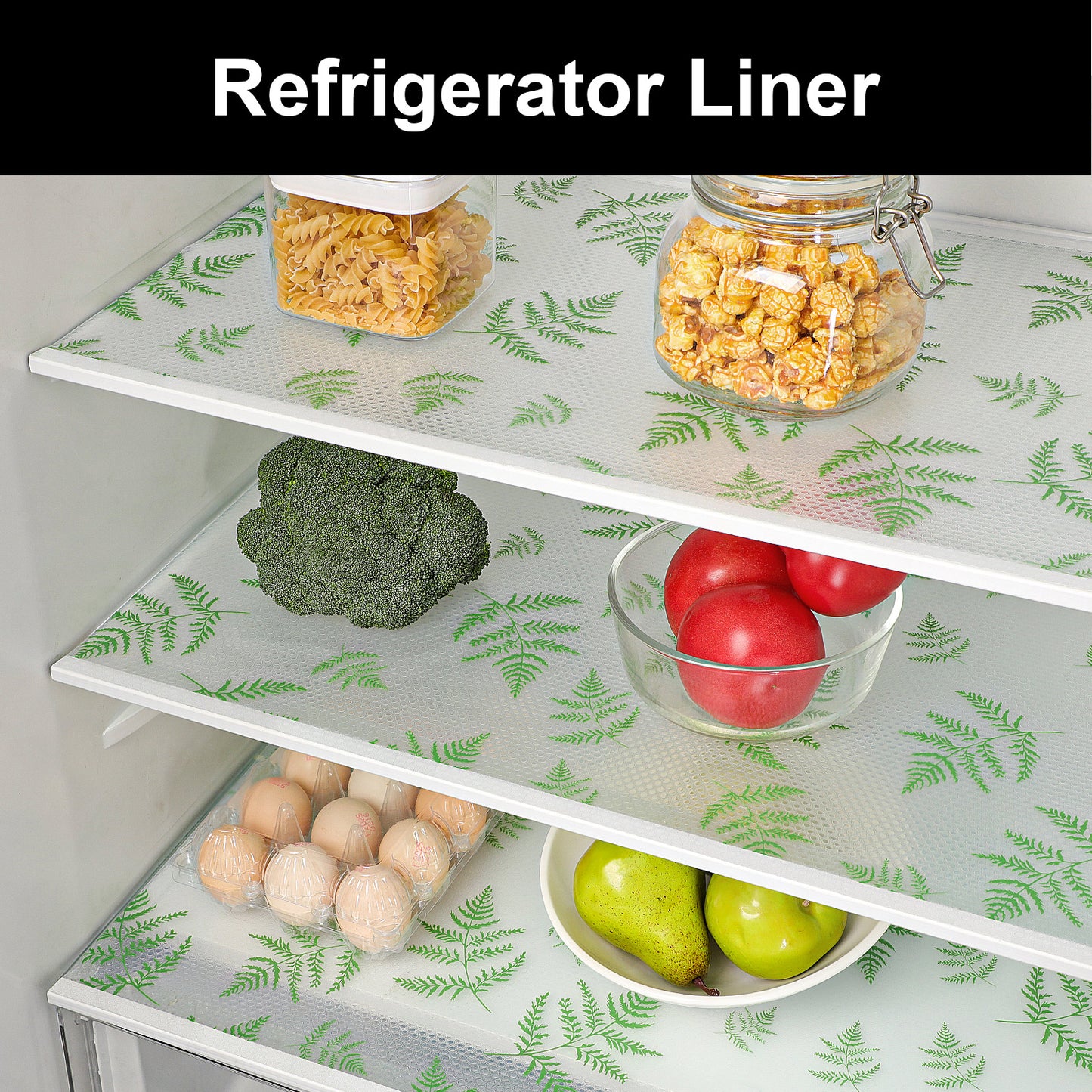 Cooyes Shelf and Drawer Liners for Kitchen Cabinets, Non Adhesive Cabinet Liner, EVA Waterproof Durable Non-Slip Drawer Mats for Shelves, Refrigerator, Storage, Desks