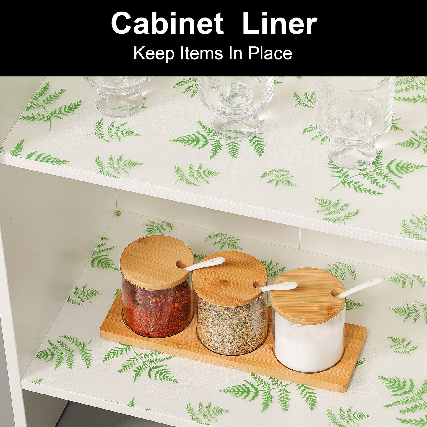 Cooyes Shelf and Drawer Liners for Kitchen Cabinets, Non Adhesive Cabinet Liner, EVA Waterproof Durable Non-Slip Drawer Mats for Shelves, Refrigerator, Storage, Desks