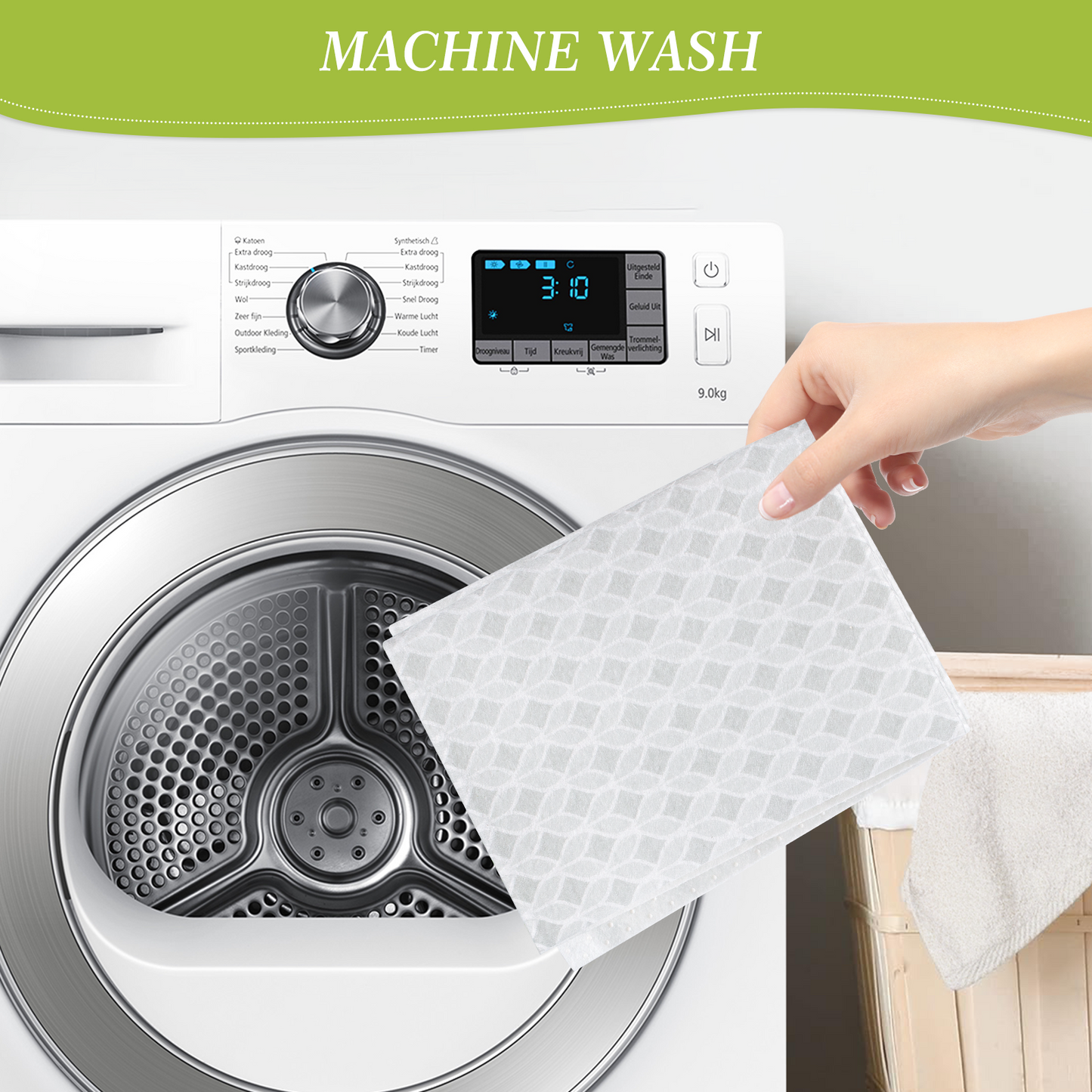 Cooyes Refrigerator Liners, Premium Absorbent Fridge Liners Non-Slip Washable, 12" x 24" Refrigerator Shelf Liners and Mats for Glass Shelves, Kitchen Cabinets, Non-Adhesive(6 PCS Green Veggie)