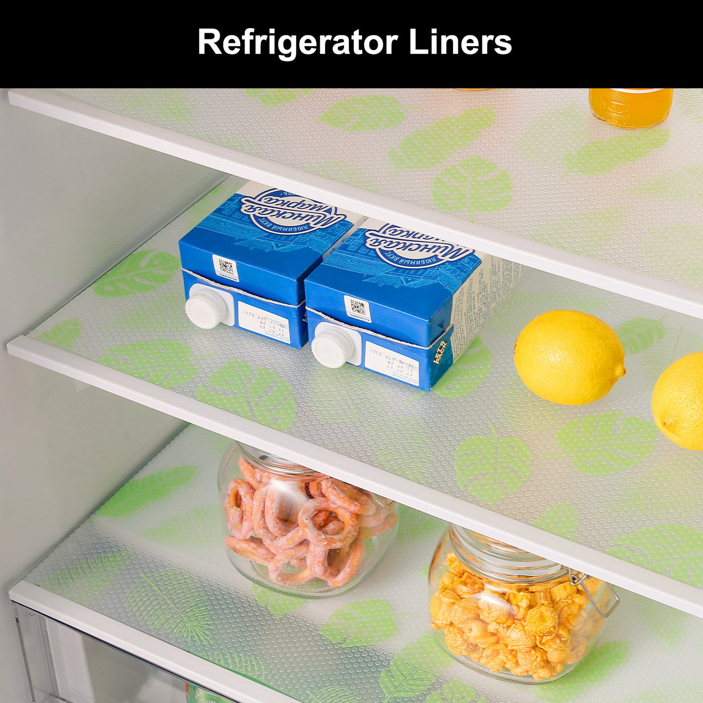 Cooyes Shelf Liner – Premium Non-Adhesive Cabinet & Drawer Liner for Kitchen – Waterproof Shelf Paper with Modern Pattern – Durable EVA Cabinet Mat – Easy to Cut
