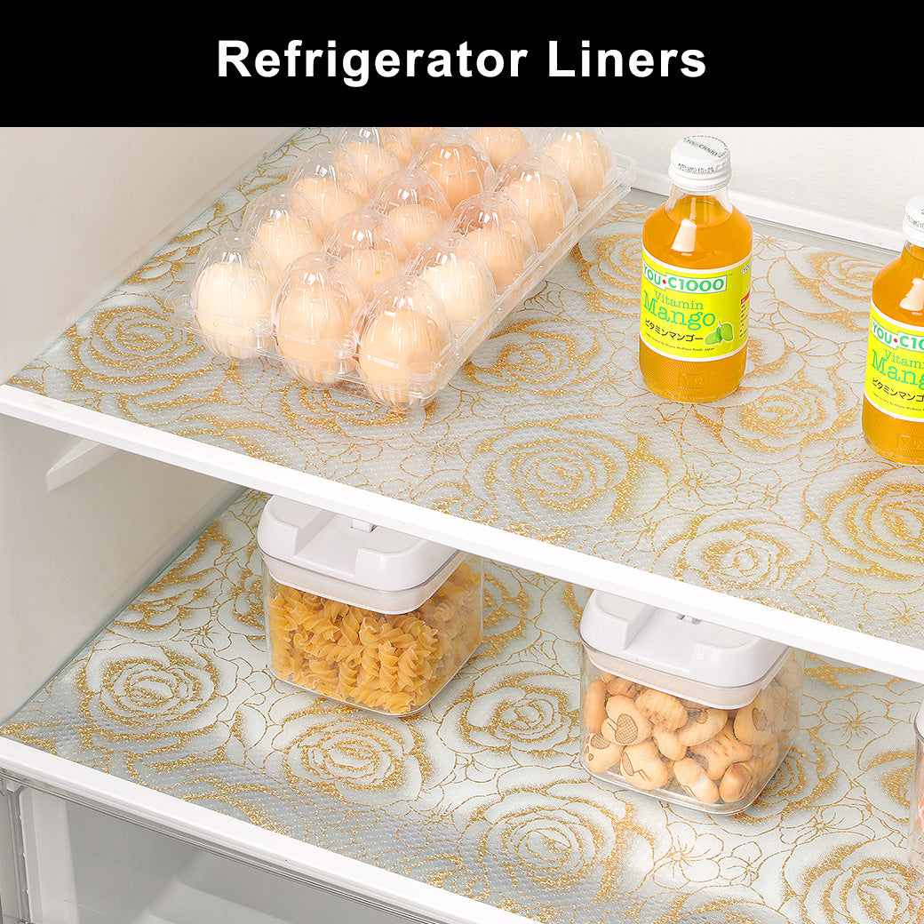 Cooyes Shelf Liner – Premium Non-Adhesive Cabinet & Drawer Liner for Kitchen – Waterproof Shelf Paper with Modern Pattern – Durable EVA Cabinet Mat – Easy to Cut