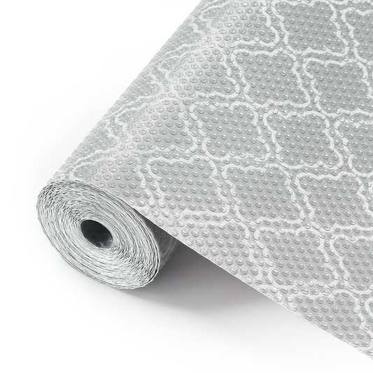 Cooyes Shelf Liner – Non-Adhesive Shelf Liners for Kitchen Cabinets – Waterproof Shelf Paper with Modern Pattern – Durable EVA Cabinet Liners