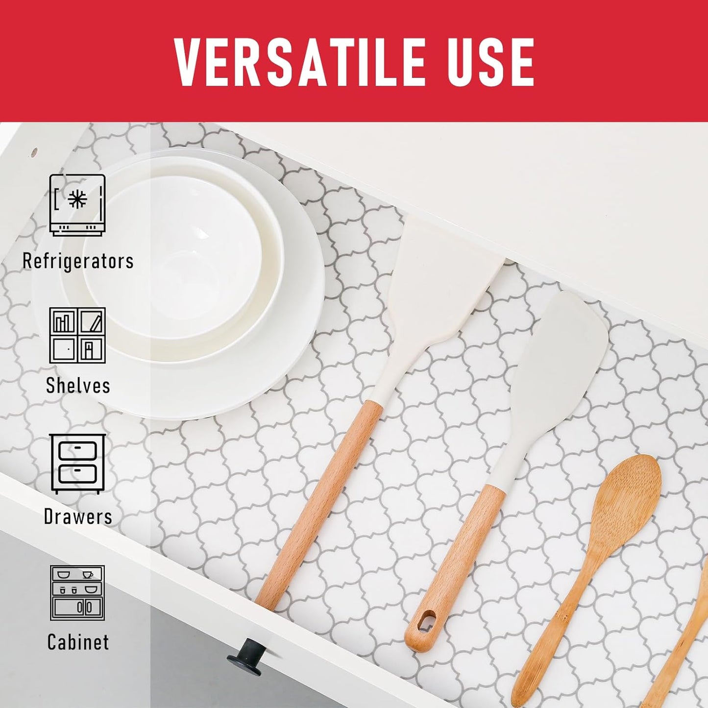 Cooyes 12 Pack Refrigerator Liners, Non Slip Fridge Liners Mats Washable, Refrigerator Shelf Liner for Glass Shelves and Kitchen Cabinet Drawer