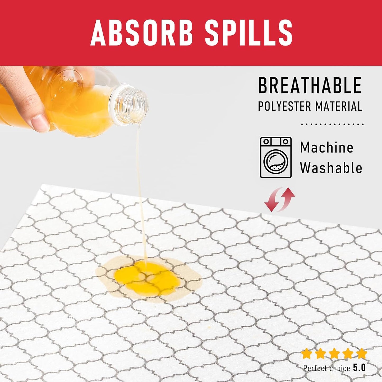 Cooyes 12 Pack Refrigerator Liners, Non Slip Fridge Liners Mats Washable, Refrigerator Shelf Liner for Glass Shelves and Kitchen Cabinet Drawer