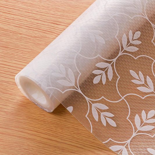 Cooyes Shelf Liner Drawer Liners, Shelf Liners for Kitchen Cabinets, Non Adhesive Cabinet Liner, EVA Waterproof Non-Slip Refrigerator Liners for Kitchen, Drawer