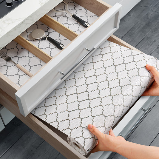 drawer liner cabinet liner shelf liner white gray