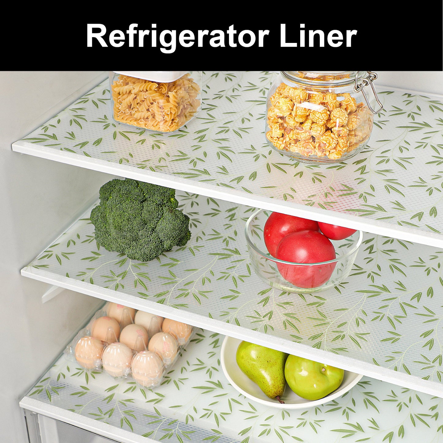 Cooyes Shelf and Drawer Liners for Kitchen Cabinets, Non Adhesive Cabinet Liner, EVA Waterproof Durable Non-Slip Drawer Mats for Shelves, Refrigerator, Storage, Desks