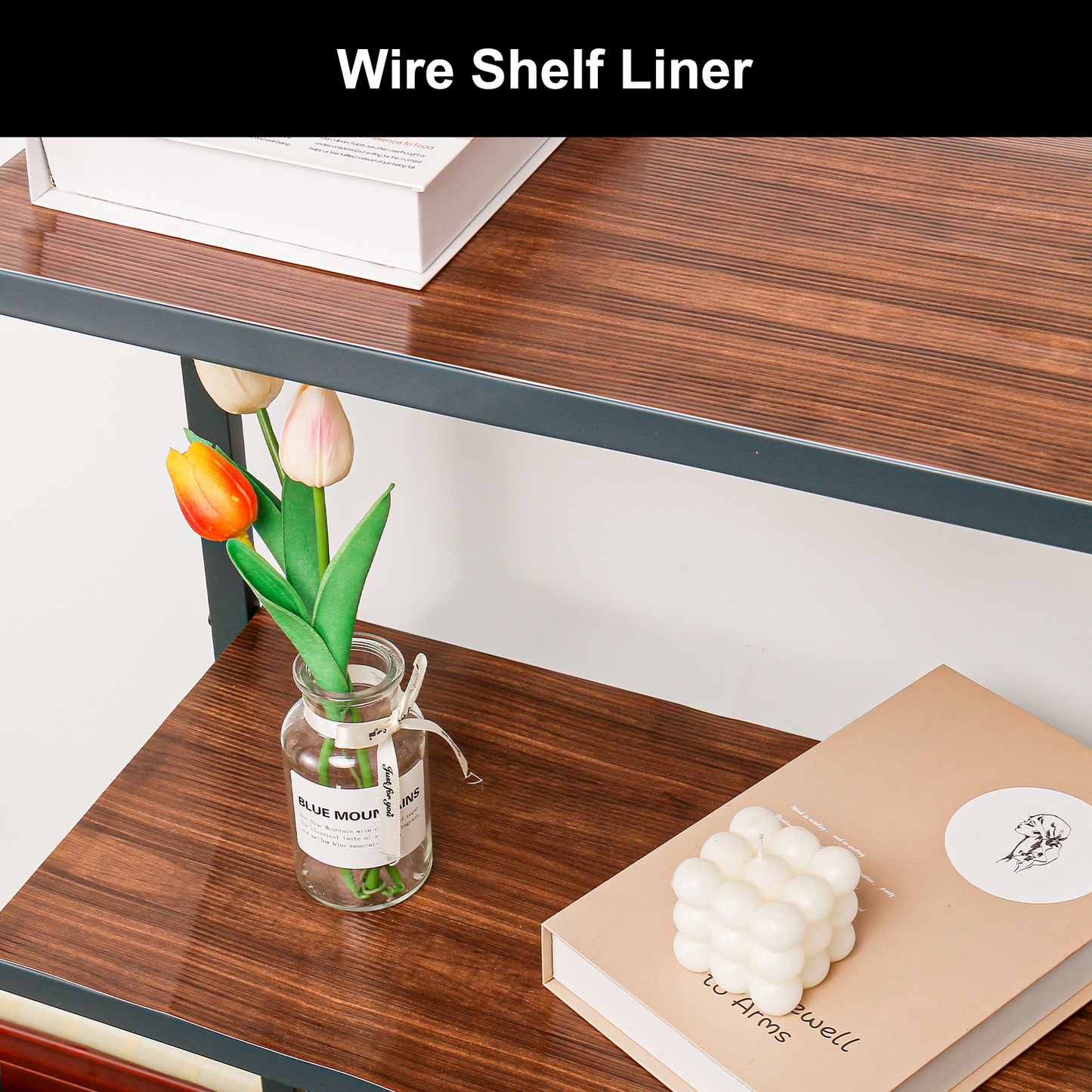 Cooyes Shelf Liner – Premium Non-Adhesive Cabinet & Drawer Liner for Kitchen – Waterproof Shelf Paper with Modern Pattern – Durable EVA Cabinet Mat – Easy to Cut