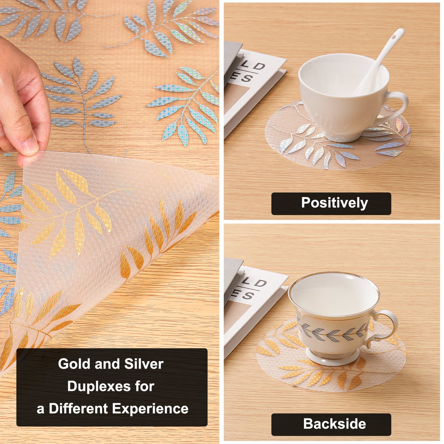 Cooyes Shelf Liner – Premium Non-Adhesive Cabinet & Drawer Liner for Kitchen – Waterproof Shelf Paper with Modern Pattern – Durable EVA Cabinet Mat – Easy to Cut