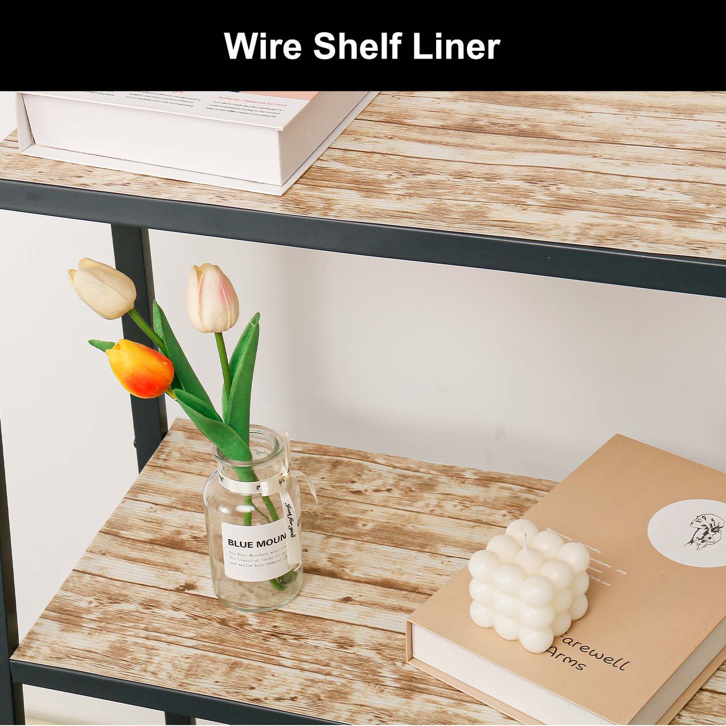 Cooyes Shelf Liner – Premium Non-Adhesive Cabinet & Drawer Liner for Kitchen – Waterproof Shelf Paper with Modern Pattern – Durable EVA Cabinet Mat – Easy to Cut