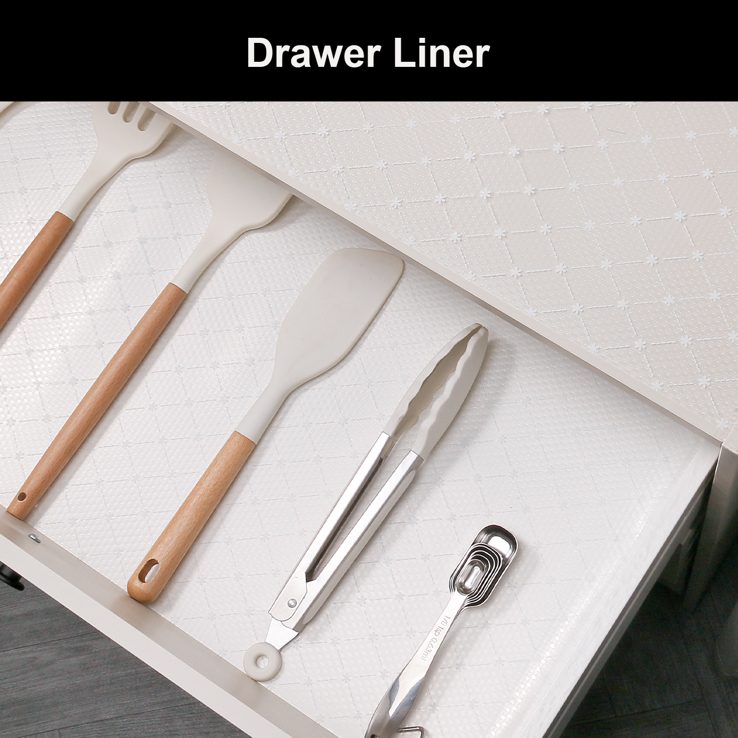Cooyes Shelf Liner – Premium Non-Adhesive Cabinet & Drawer Liner for Kitchen – Waterproof Shelf Paper with Modern Pattern – Durable EVA Cabinet Mat – Easy to Cut